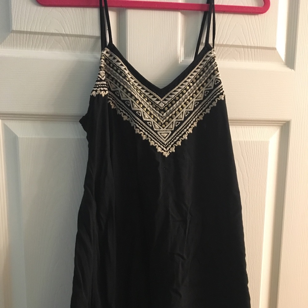 Black boho dress